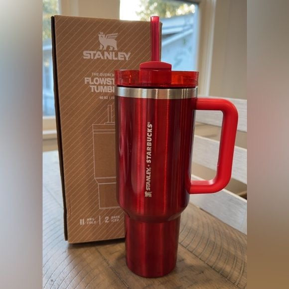 THE QUENCHER H2.0 FLOWSTATE™ TUMBLER | 40 OZ Red Stanley x Starbucks