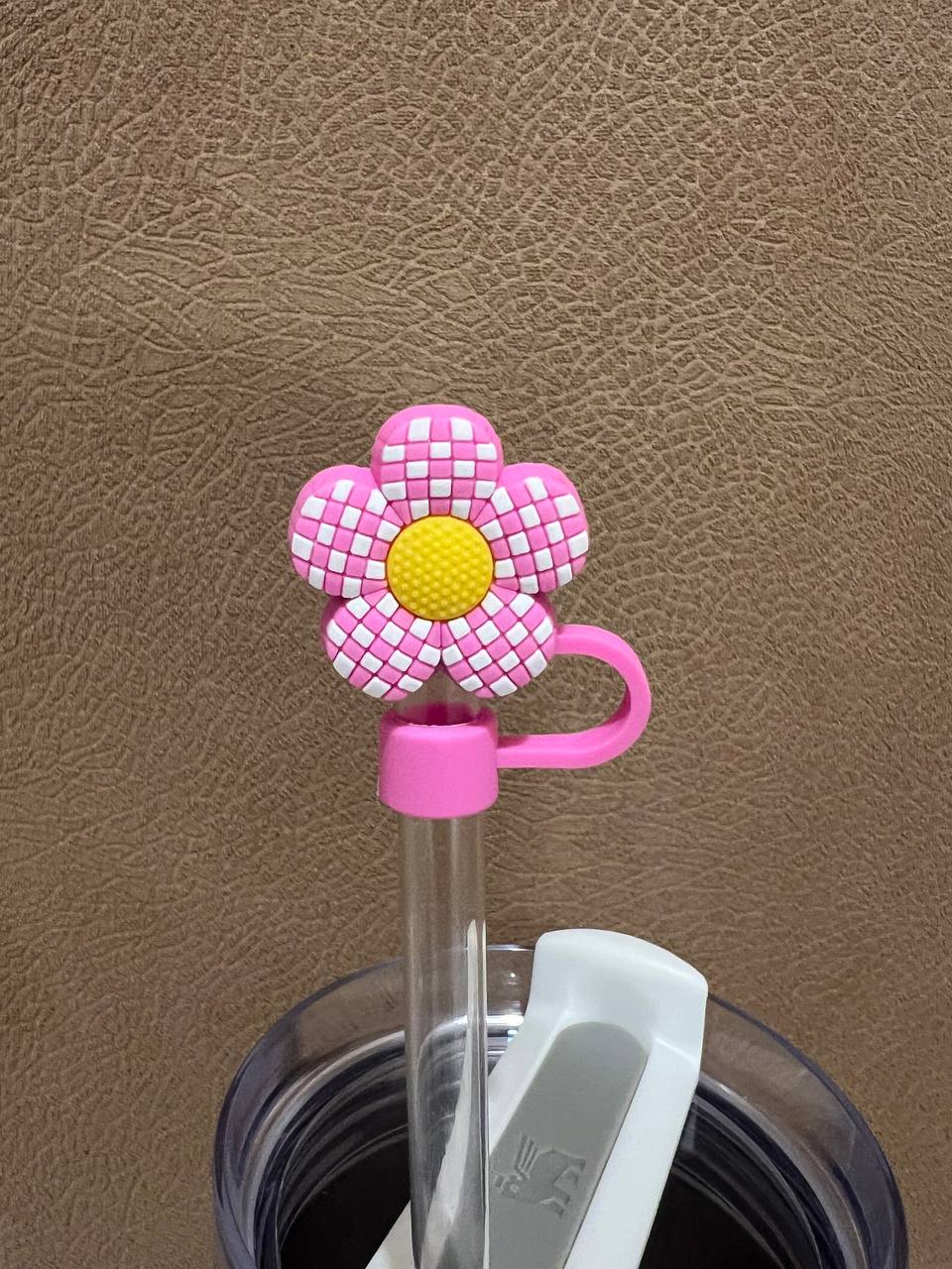 Colored flowers Straw covers